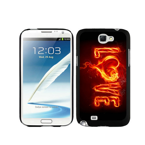 Valentine Fire Love Samsung Galaxy Note 2 Cases DTJ - Click Image to Close